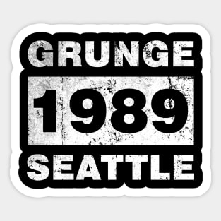 GRUNGE MUSIC SEATTLE 1989 Sticker